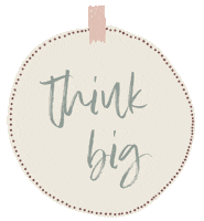 Think Big Sticker by Glück ist...