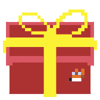 Pixel Christmas Sticker by Dipongo