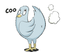 Bird Farting Sticker by Jin