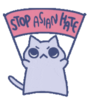 Asian Hate Sticker by arisanojima