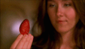 strawberry eating GIF