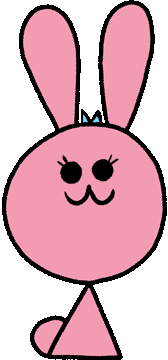 pink bunny Sticker