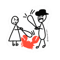 Gang Cancer Sticker by Ivo Adventures