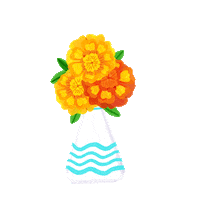 Vilore flower flor diademuertos marigold Sticker
