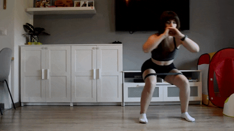 Monakraljica giphygifmaker home workout crab walks GIF