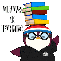 School Read Sticker by Pudgy Penguins