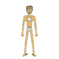 Iron Man Cartoon Sticker