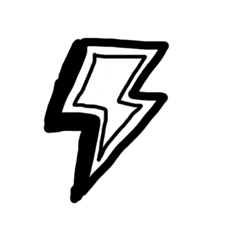 Jameschappe giphyupload doodle lightning vans Sticker