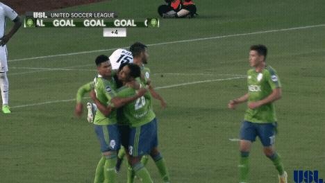 seattle sounders hug GIF by USL