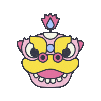Chinese New Year Dragon Sticker by Icons8