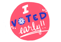 Vote Early Sticker by Forward Montana
