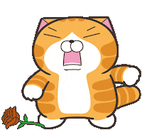 Angry Cat Sticker by MochiDad