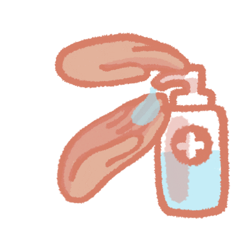 Germs Hand Sanitizer Sticker