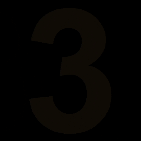 lorenaknnot giphygifmaker 3 three number GIF