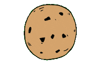 Chocolate Chip Eating Sticker by Bellabu Bear