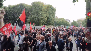 Protesters March in Lille After Teen Fatally Shot by Police in Paris Suburb