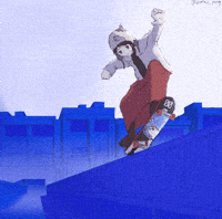 Serial Experiments Lain Skateboard GIF