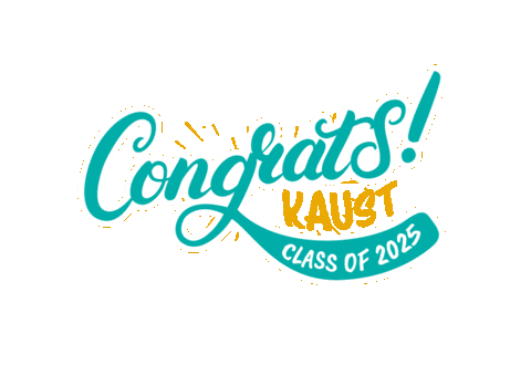 Commencement Classof2025 Sticker by King Abdullah University of Science and Technology (KAUST)