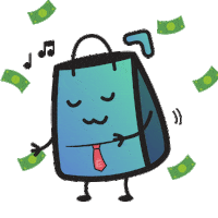 Rich Kid Money Sticker by Ecomity Asia