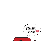 Pop Up Thank You Sticker by fun toast