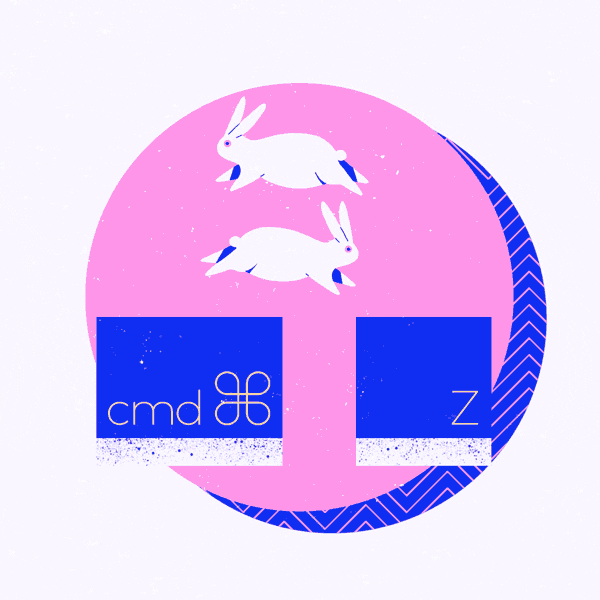 nerdo illustration spring rabbit character GIF