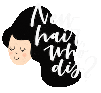 Hair Haircut Sticker by Tutajna