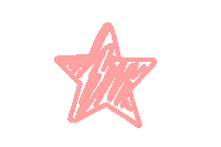 Pink Star Sticker