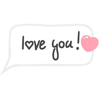 Love You Heart Sticker