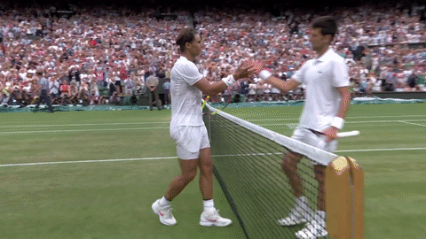 friends hug GIF by Wimbledon