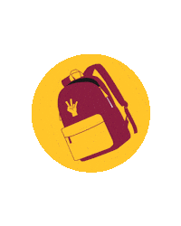 Back To School Backpack Sticker by Arizona State University