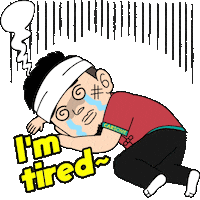 Tired Chinese New Year Sticker by CARSOMEMY