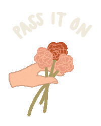 Hands Pass It On Sticker