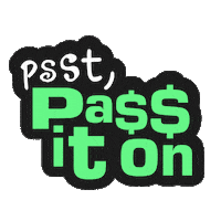 Pass It On Sticker by ratedglobal