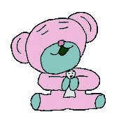 Sticker Bear Sticker by Mekamee