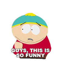 This Is Funny Eric Cartman Sticker by South Park