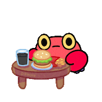 Angry Crab Sticker by pikaole