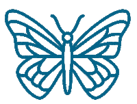 ednetze animals fly butterfly blau Sticker