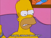 homer simpson grunts and groans GIF
