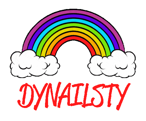 dynailsty giphyupload rainbow pride nails Sticker