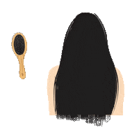 Hair Brush Sticker by Beauty by Earth
