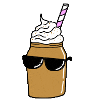 Refreshing Iced Coffee Sticker by Dyanapyehchek