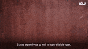 Vote By Mail Voting GIF by ACLU