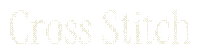 Cross Stitch Thread Sticker