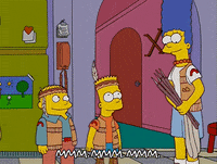 happy bart simpson GIF