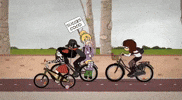 Ongezellig Riding A Bike GIF