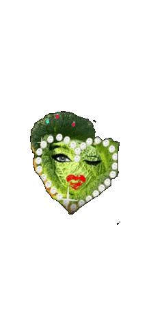 Funny Face Heart Sticker