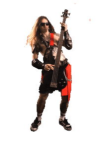 tkachvemov rock guitar bass uglyshow Sticker