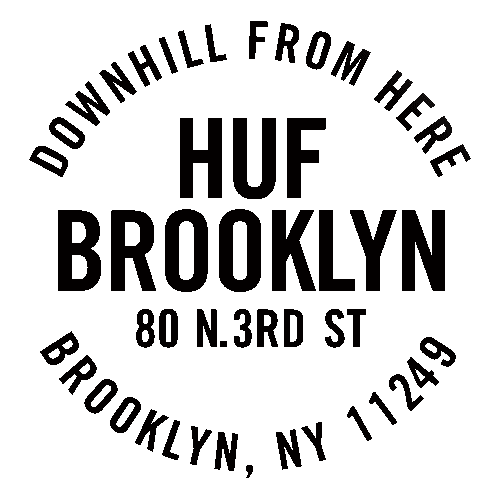New York Brooklyn Sticker by HUF Worldwide