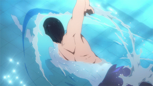 free iwatobi swim club swimming anime GIF