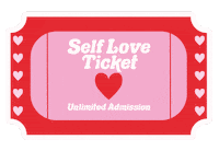 Love Yourself Pink Sticker